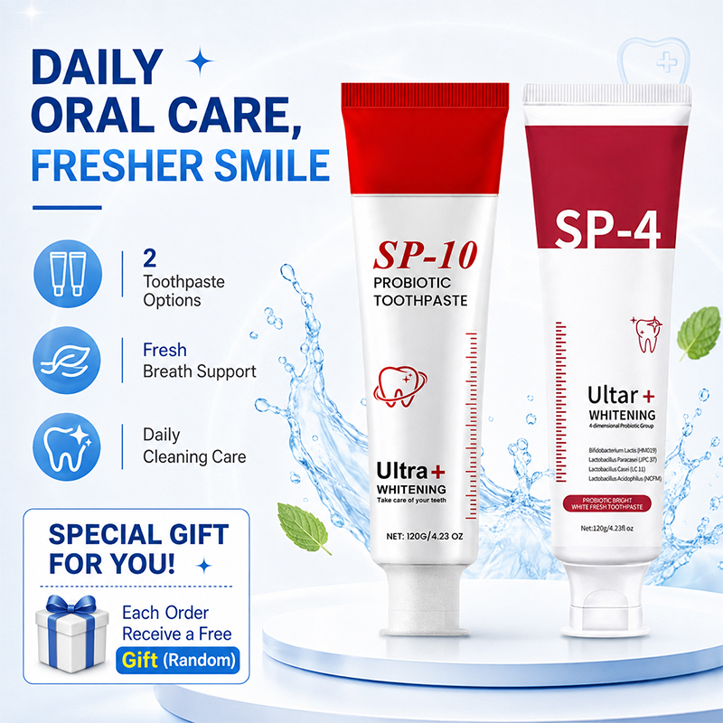 Teeth Whitening Xylitol - SP-10 및 SP-4 프로바이오틱 화이트닝 치약
