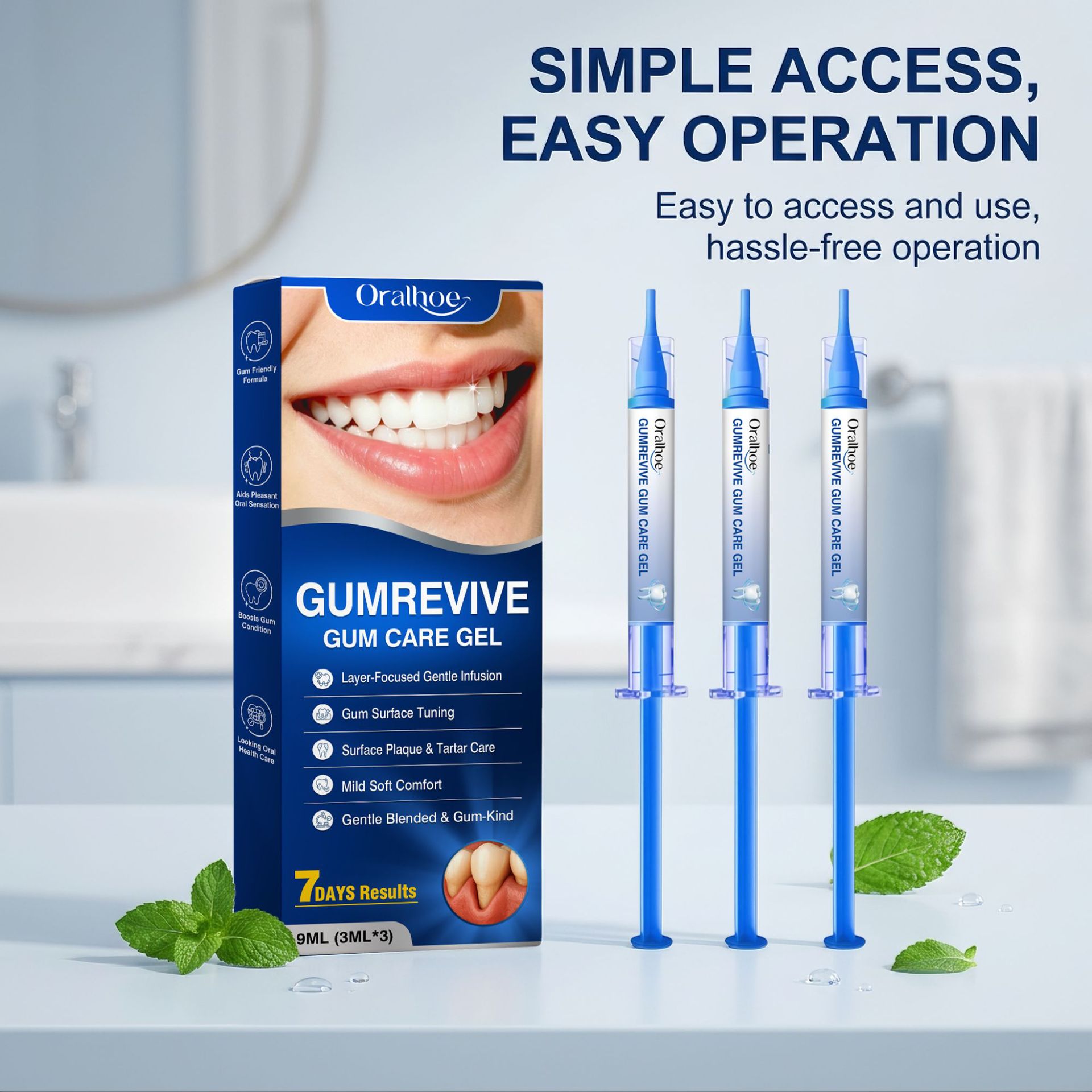 Teeth Whitening Near Me - 구강 관리 젤 3개입 잇몸 세척