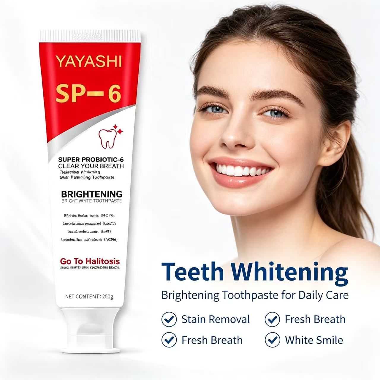 SP-6 프로바이오틱 치약 브라이트닝 민트 프레쉬 브레 - Teeth Whitening Cream 리뷰 및 가격
