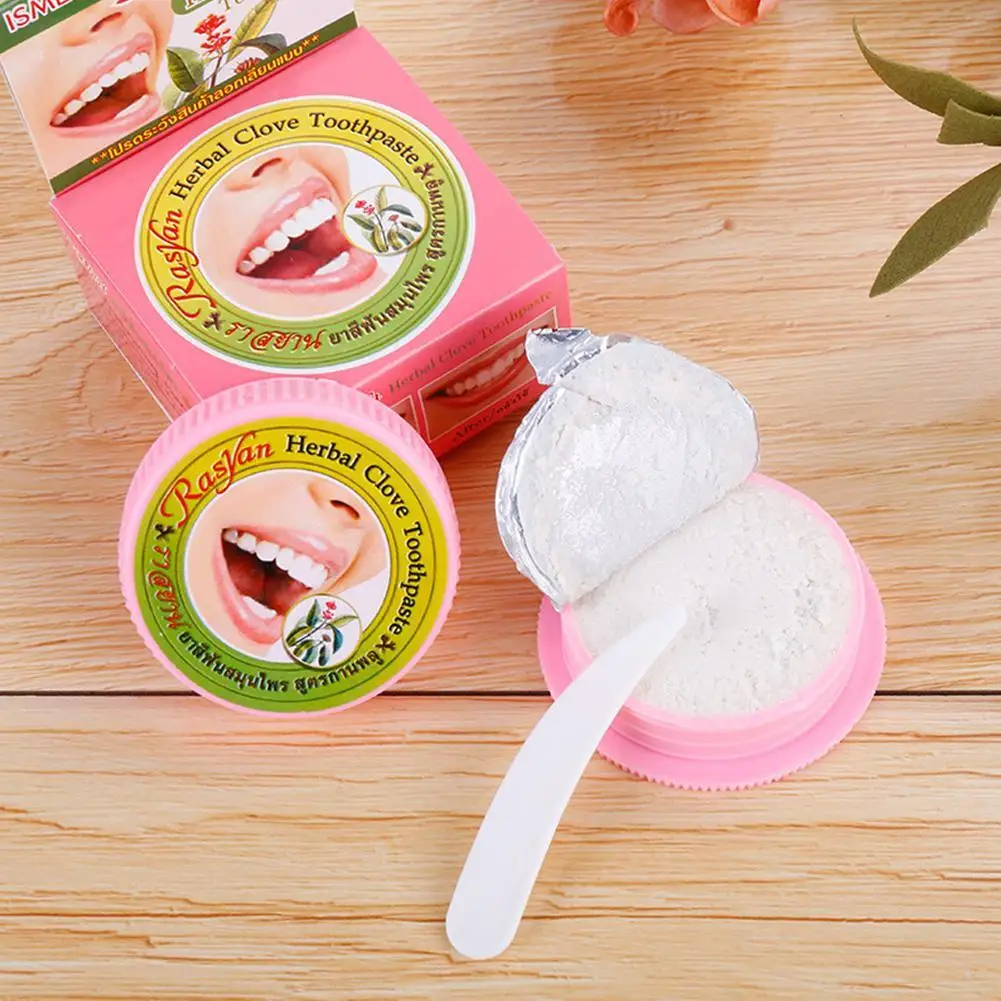 25g 라시안 타이 클로브 코코넛 치약 콤보 허브 화이 - Teeth Whitening In Thailand 리뷰 및 가격