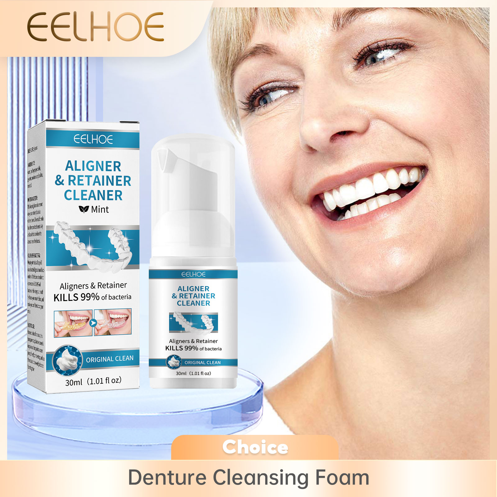 Aligner 틀니 클리너 폼 딥 클리닝 교정기 얼룩  - Teeth Whitening Cream 리뷰 및 가격