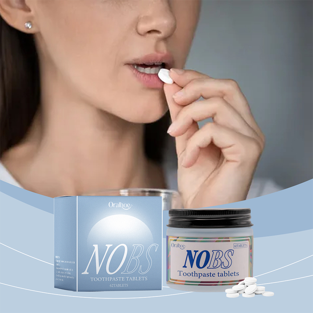 NOBS 치약 정제 - 나노 하이드록시인회석, 무불화물 - Teeth Whitening Xylitol 리뷰 및 가격
