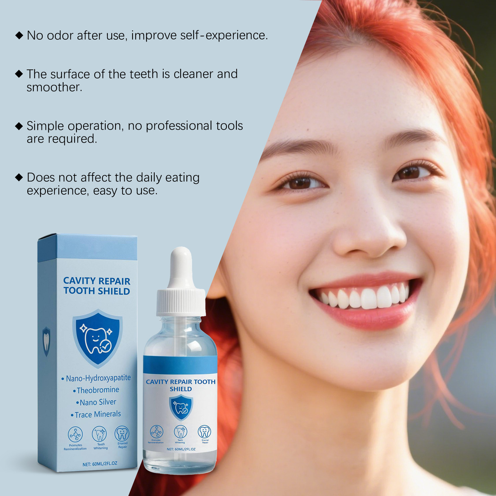 빠른 효과로 잇몸을 진정시키고, 통증과 부기를 완화하며 - Teeth Whitening Serum 리뷰 및 가격