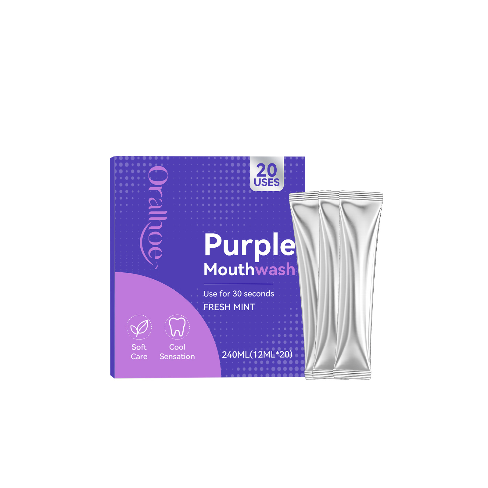 개별 포장 퍼플 마우스워시 프레시 민트 치아 미백 구강 - Teeth Whitening Xylitol 리뷰 및 가격