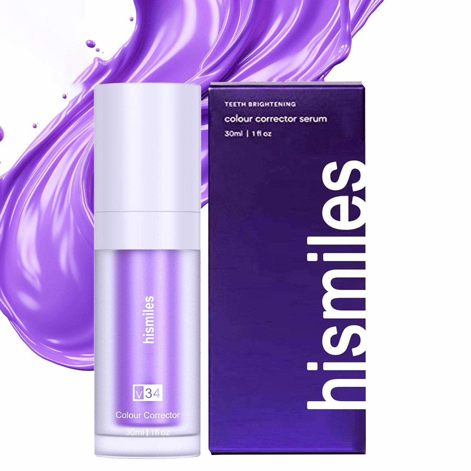 보라색 미백 치약 딥 클리닝 얼룩 제거 치약 신선한 호 - Teeth Whitening Serum 리뷰 및 가격