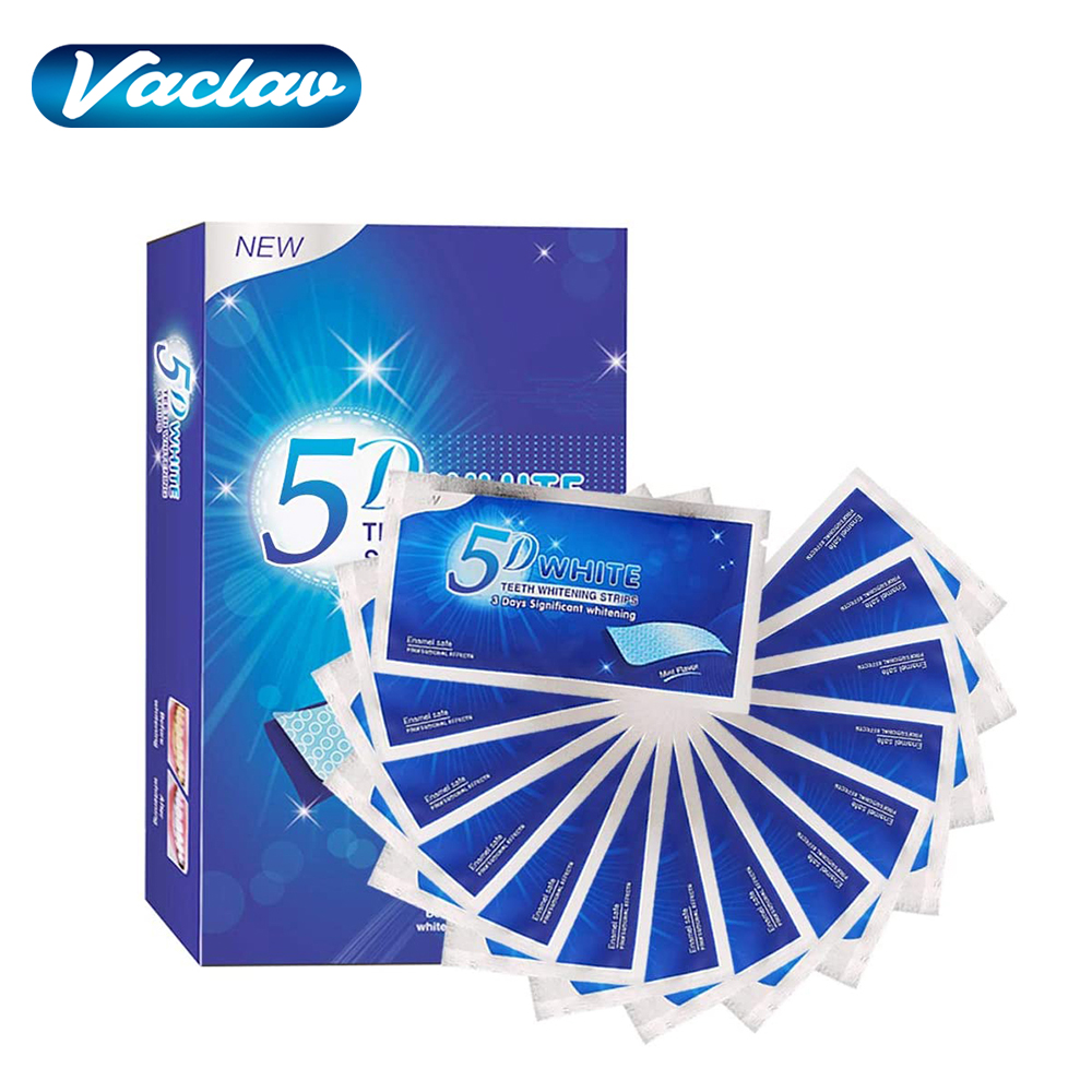 5D 화이트 치아 미백 스트립 미백 젤 화이트 스트립  - Teeth Whitening Xylitol 리뷰 및 가격